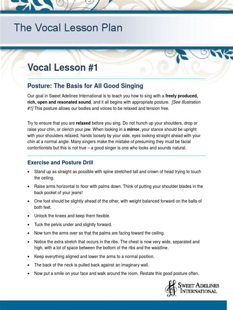 The Vocal Lesson Plan Singing Larynx