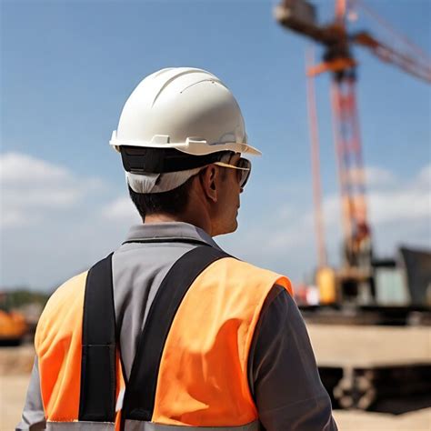 Premium Ai Image Construction Worker Wearing A Hard Hat A Reflective