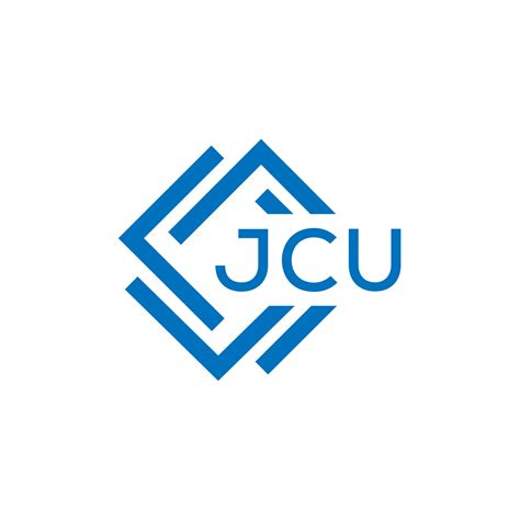 JCU letter logo design on white background. JCU creative circle letter ...