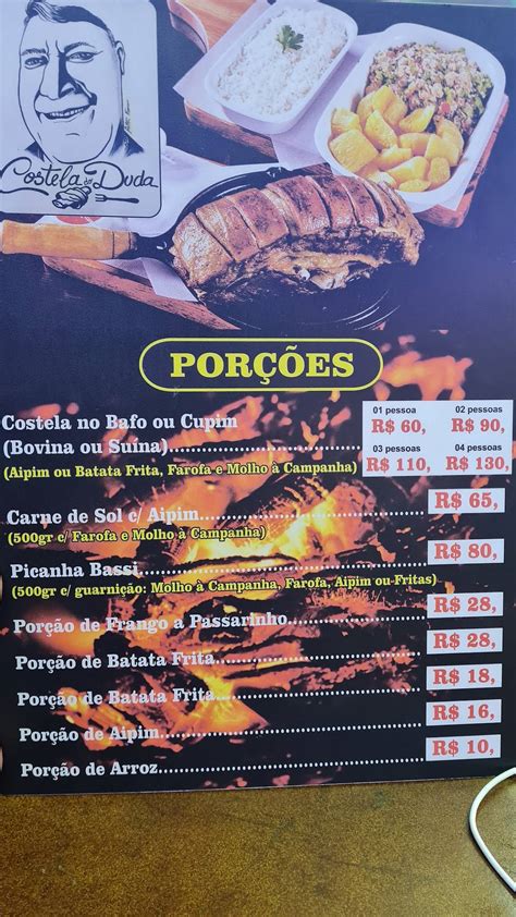 Menu Em Costela Do Duda Recreio Restaurante Rio De Janeiro