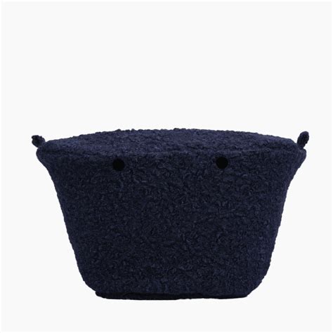 O Bag Knit Inner Bag Fabric Bouclé Navy Blue Obagph