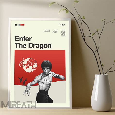 Enter the Dragon Poster Vintage Vertical Movie Poster Retro - Etsy