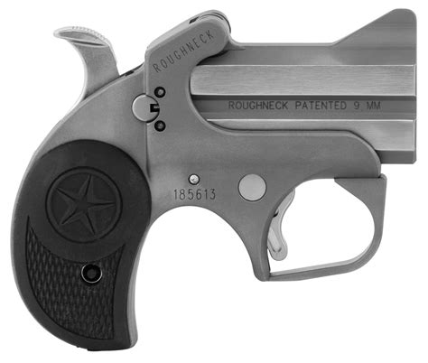 Bond Arms Barn Roughneck 9mm Luger 2rd 250″ Stainless Steel Double Barrel Wbead Blasted Frame