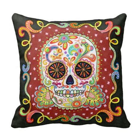 Funky Pillows, Funky Throw Pillows | Skull pillow, Funky pillows, Funky ...