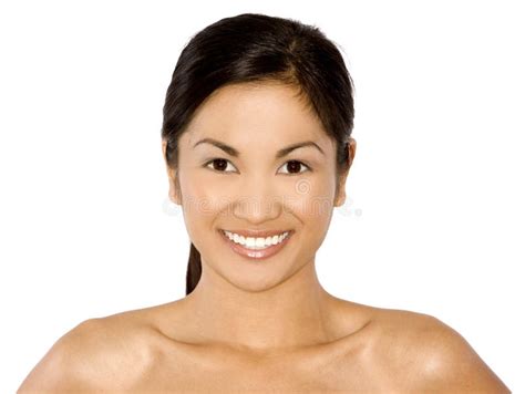 Pretty Face And Nude Shoulders Stock Image Image Of Body Happiness