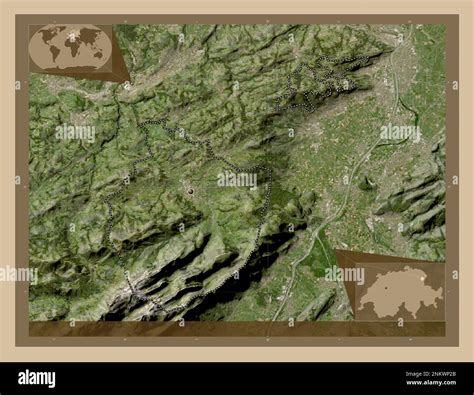 Appenzell Innerrhoden Canton Of Switzerland Low Resolution Satellite