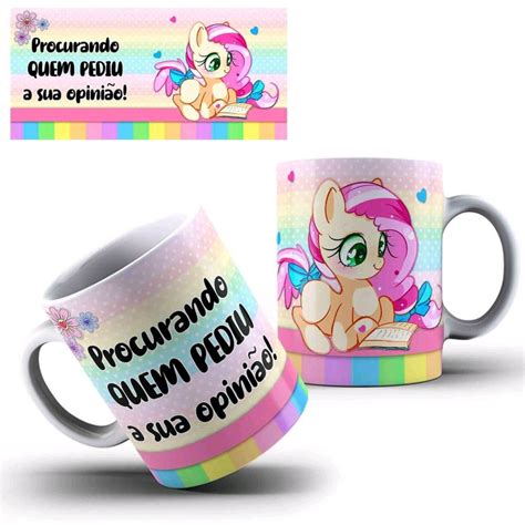 Caneca Cerâmica Premium Unicórnio Malcriado 325ml Elo7