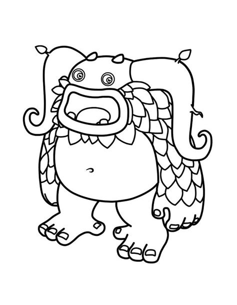 My Singing Monsters Coloring Pages Free Printable PDF