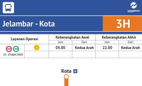 TransJakarta Busyway BRT Jalur 3H JELAMBAR KOTA