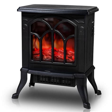 Lifeplus Electric Fireplace Infrared Stove Heater Portable