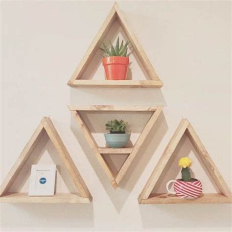 Jual Rak Kayu Segitiga Ambalan Cm Jati Belanda Triangle Shelves