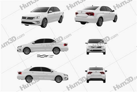 Volkswagen Jetta CN Specs 2018 Blueprint Template 3DModels Org