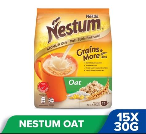 Nestum Grainsandmore Oat 3in1minuman Bijirin Berkhasiat Oat 17peks Lazada