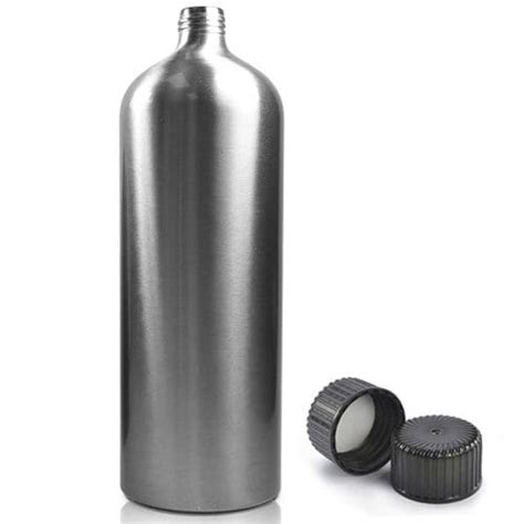 Ml Brushed Aluminium Bottle With Plastic Cap Ampulla Ltd