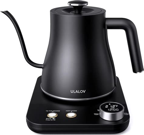 Ulalov Gooseneck Kettle Temperature Control Ultra Fast Boiling Electric Kettle For