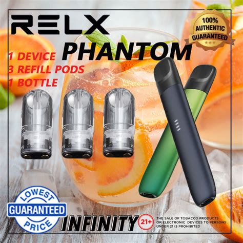 1 Device 3 Refill PodsRel X Relax Rlex Relex Infinity Essential