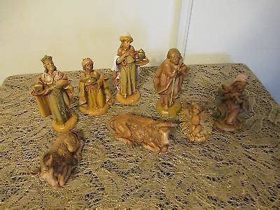 Vintage Fontanini Depose Nativity Set Italy Italian Pieces