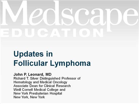 PPT Updates In Follicular Lymphoma PowerPoint Presentation Free