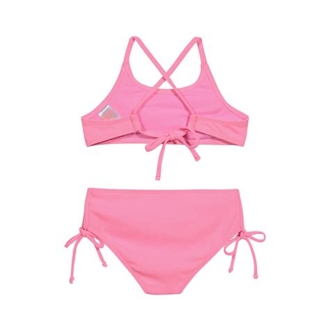 Ni A Bikini H O Wear Uv Rib Liso Vuelo Rosa H O Wear