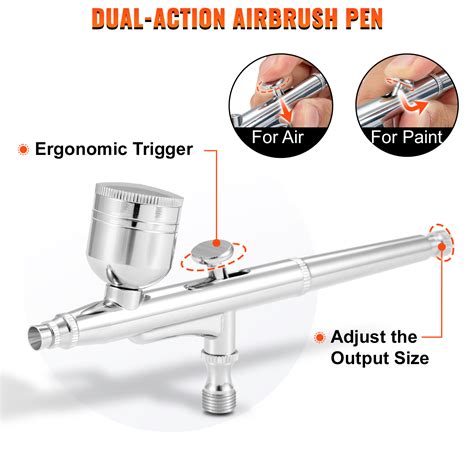 VEVOR Kit Aérographe et Compresseur Multifonctionnel 120W kit