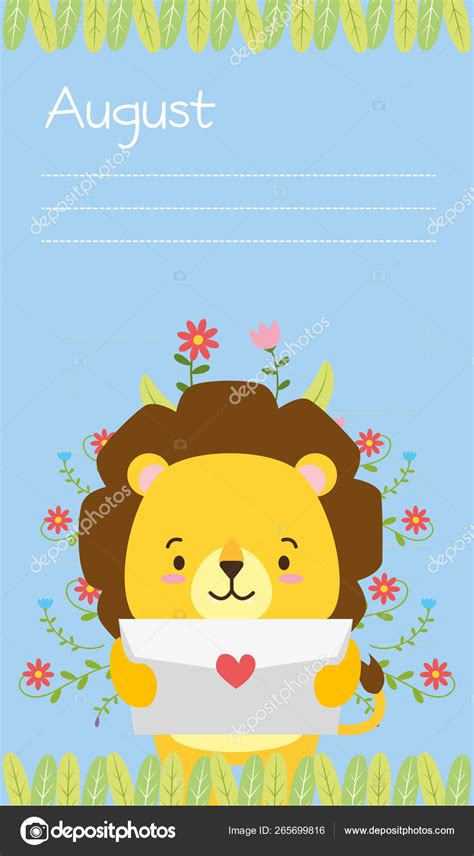 Cute animals calendar Stock Vector by ©yupiramos 265699816