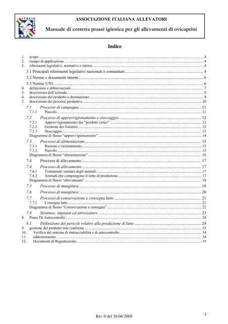 Manuale Di Corretta Prassi Igienica Per Gli Allevamenti Di Ovicaprini