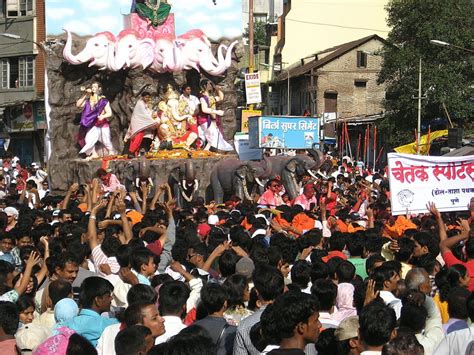 Ganapati Immersion In India Ganapati Festival Is One Of The Best