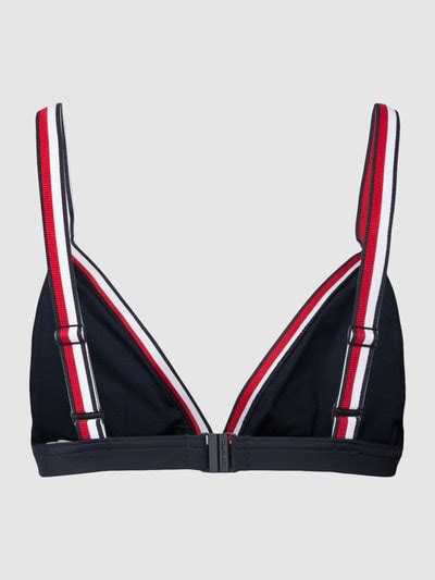 TOMMY HILFIGER Bikini Oberteil Mit Kontraststreifen Marine Online Kaufen