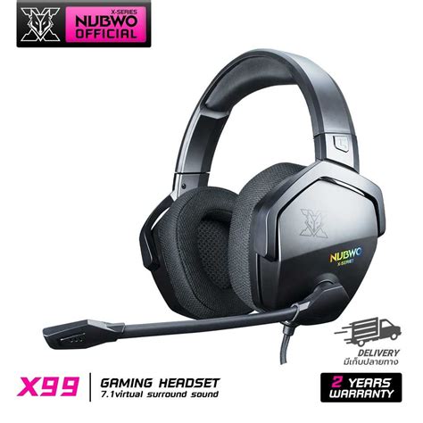 Nubwo X99 Gaming Headset หฟงเกมมง ระบบเสยงเสมอน 7 1 surround แยก