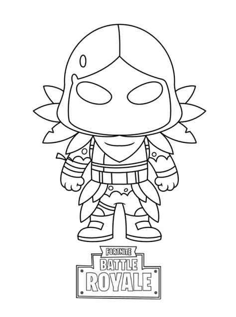 Fortnite Coloring Pages Raven