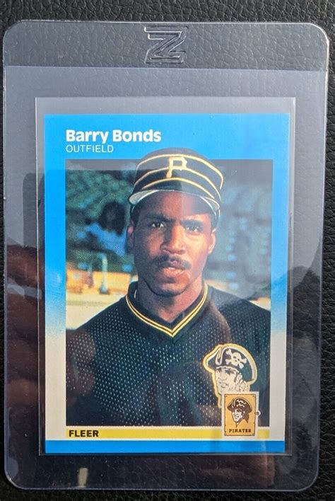 Fleer Barry Bonds Rookie Card Rc Pittsburgh Pirates Ebay