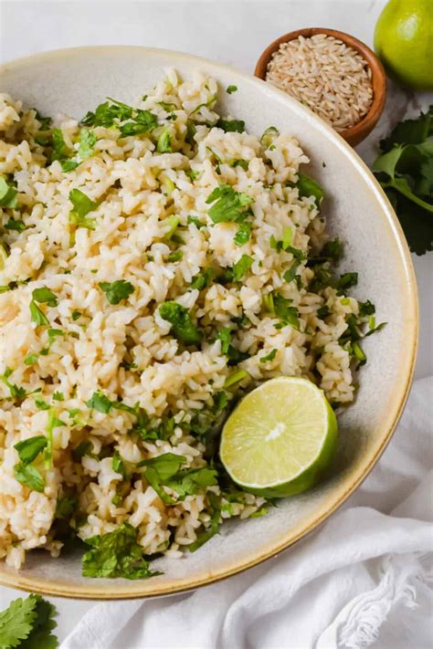 Cilantro Lime Brown Rice Chipotle Brown Rice Recipe Lauren Fit Foodie