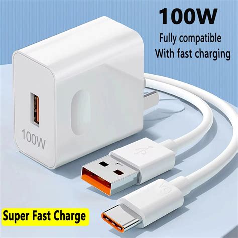 Fully Compatible Usb Huawei Xiaomi 6a Type C Super Fast Charger Data Charging Cable 100w 66w