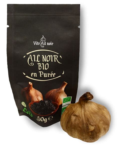 Purée d ail noir en sachet 50 g Vitr ail Noir Locavor fr