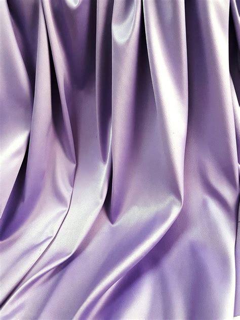 Lavender Heavy Silky Satin Fabric By Yard Satin For Wedding Elegant