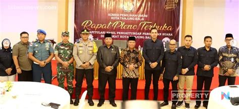 Polres Tanjung Balai Hadiri Pembukaan Rapat Pleno Terbuka Rekapitulasi