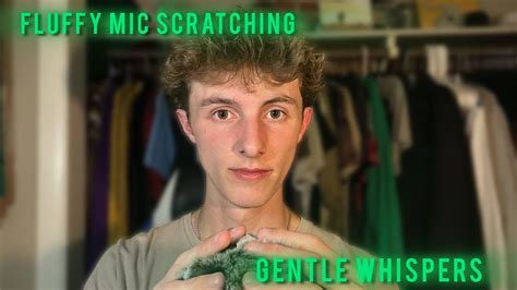 ASMR Fluffy Mic Scratching With Gentle Whispers YouTube