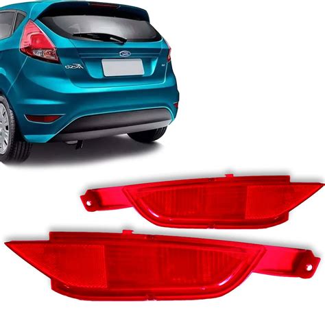 Refletor Traseiro New Fiesta Hatch 2013 2014 2015 2016 2017 2018 2019