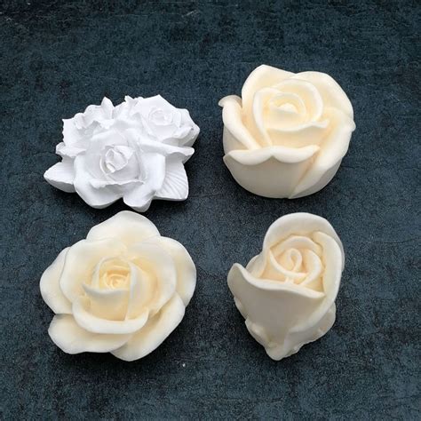 Silicone Rose Mold Flower Resin Molds Rose Aroma Stone Silicon Etsy