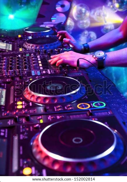 Dj Mixes Track Nightclub Party Stock Photo (Edit Now) 152002814