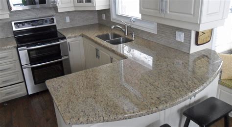 Giallo Ornamental Granite Waterfall Edge Profile Northern Marble