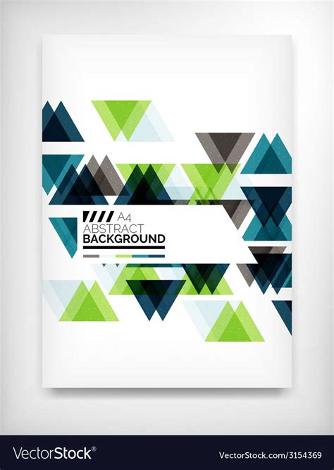 Flyer brochure design template layout Royalty Free Vector