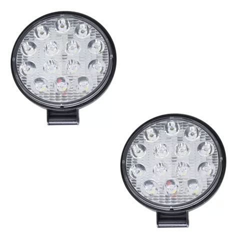 Kit Farol Milha Leds W V V Redondo Off Road K