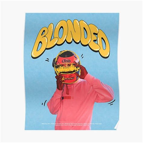 Frank Ocean Blonde Poster For Sale By Fletcherrsp Redbubble