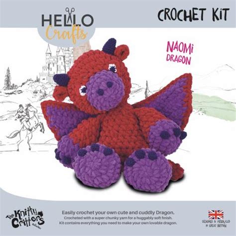 Knitty Critters Naomi Dragon Creative World Of Crafts