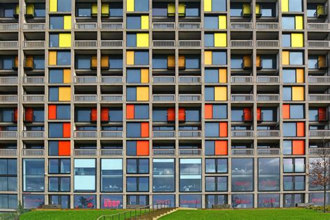 Close Up View Of The Iconic Park Hill Flats In Sheffield Yorkshire