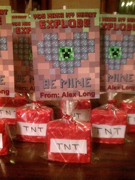 Minecraft Tnt Valentine S Chocolate Dipped Rice Crispy Treats