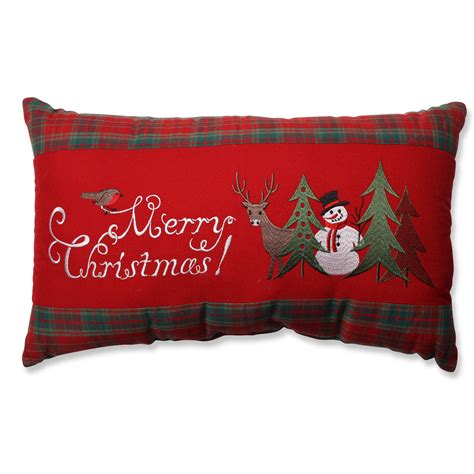 Pillow Perfect Merry Christmas Lumbar Pillow Reviews Wayfair