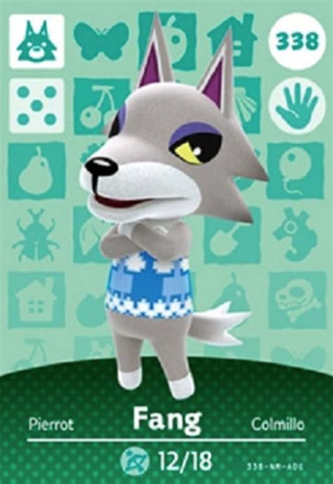 ACNH Fang Amiibo Card Animal Crossing New Horizons Fast | Etsy