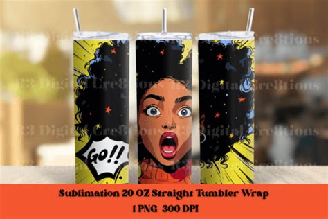 Go 20 Oz Straight Popart Tumbler Wrap Graphic By Cre8tively We Tees